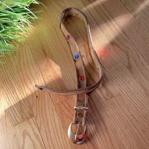 ‘80’s Metal Mesh Belt w/ Rhinestones